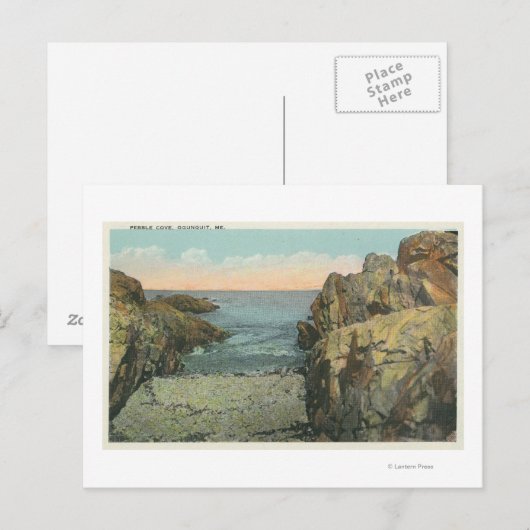 Uitzicht van de Pebble Cove Briefkaart (Voorkant / Achterkant)