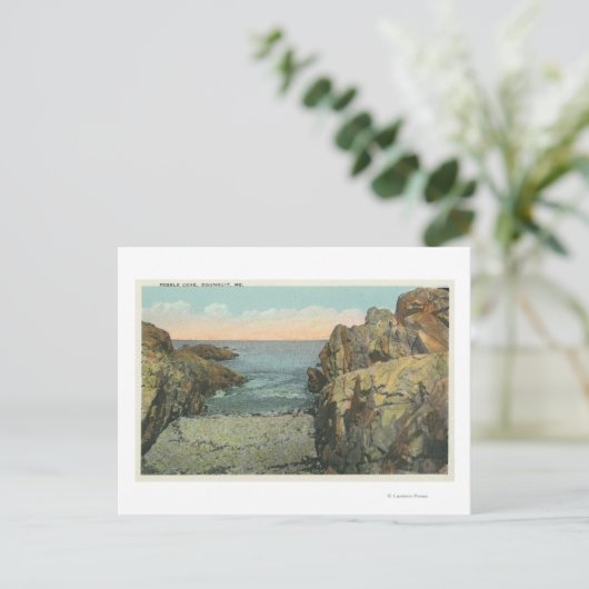 Uitzicht van de Pebble Cove Briefkaart (Staand voorkant)