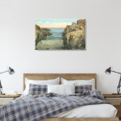 Uitzicht van de Pebble Cove Canvas Afdruk (Insitu (Slaapkamer))