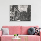 Uitzicht van de peristyle van het paleis canvas afdruk (Insitu (Woonkamer))