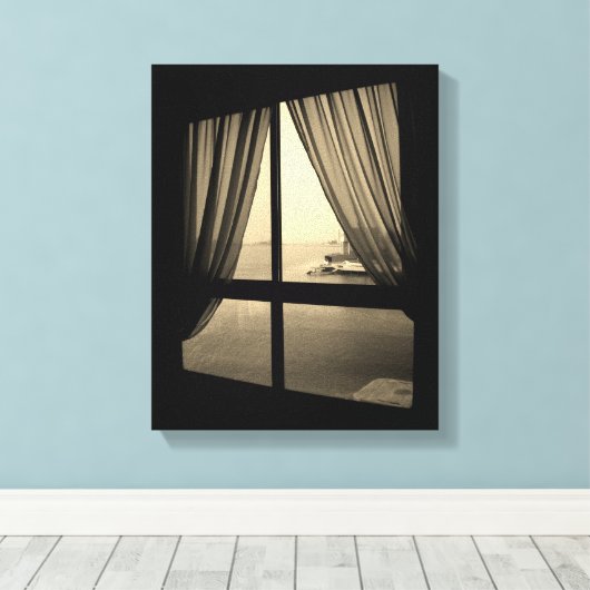 Uitzicht van de Perzische Golf Canvas Afdruk (Insitu (Houten vloer))