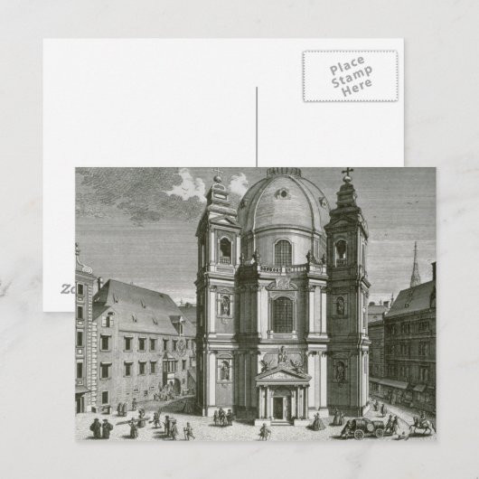 Uitzicht van de Peterskirche Briefkaart (Voorkant / Achterkant)
