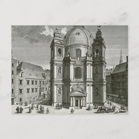 Uitzicht van de Peterskirche Briefkaart (Voorkant)