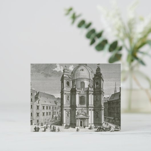 Uitzicht van de Peterskirche Briefkaart (Staand voorkant)