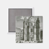 Uitzicht van de Peterskirche Magneet (Voorkant / Achterkant)