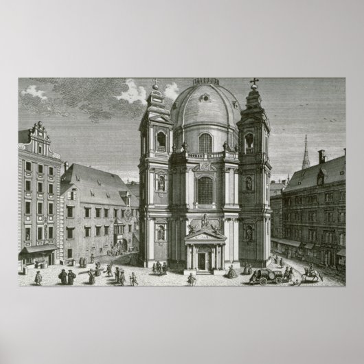 Uitzicht van de Peterskirche Poster (Voorkant)