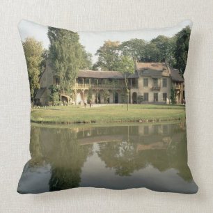 Uitzicht van de petit Hameau, 1782-85 (foto) Kussen