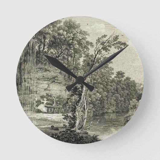 Uitzicht van de Petrifying Spring, gewoonlijk aang Ronde Klok (Voorkant)