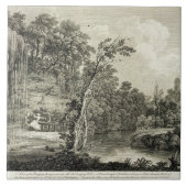 Uitzicht van de Petrifying Spring, gewoonlijk aang Tegeltje (Voorkant)