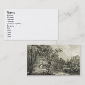 Uitzicht van de Petrifying Spring, gewoonlijk aang Visitekaartje (Voorkant / Achterkant)