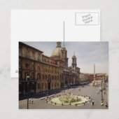Uitzicht van de piazza briefkaart (Voorkant / Achterkant)