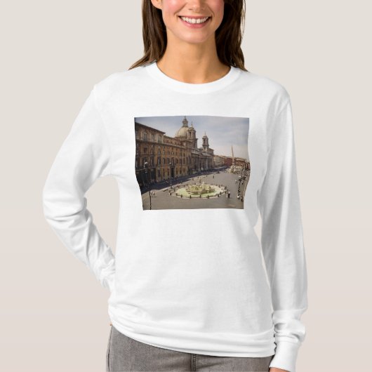 Uitzicht van de piazza t-shirt (Voorkant)
