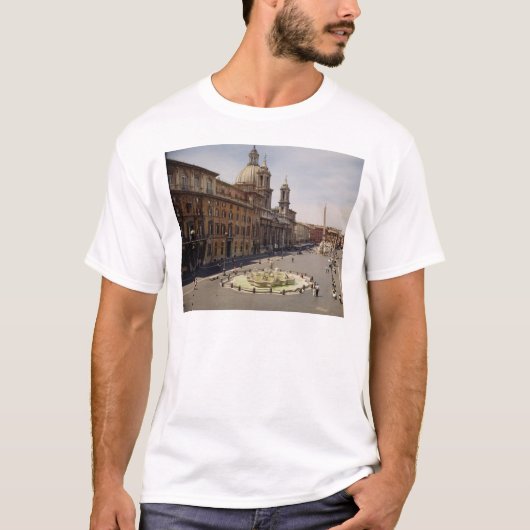 Uitzicht van de piazza t-shirt (Voorkant)