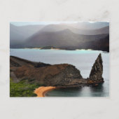 Uitzicht van de piek van Bartolome op de Galapagos Briefkaart (Voorkant)