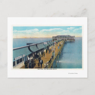 Uitzicht van de pier briefkaart