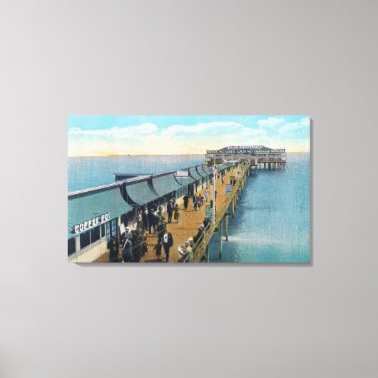 Uitzicht van de pier canvas afdruk (Voorkant)