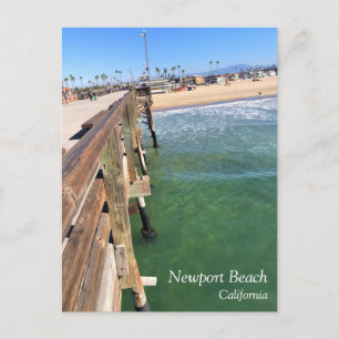 Uitzicht van de Pier, Krantenband, Californië Briefkaart
