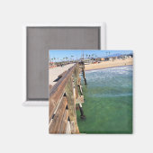 Uitzicht van de Pier, Krantenband, Californië Magneet (Voorkant / Achterkant)