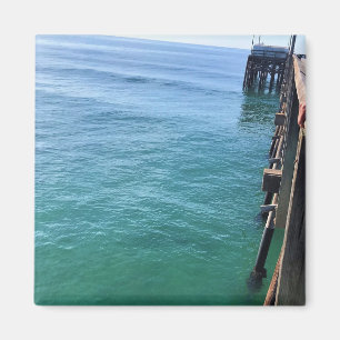 Uitzicht van de Pier, Krantenband, Californië Magneet