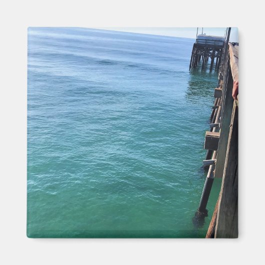 Uitzicht van de Pier, Krantenband, Californië Magneet (Voorkant)
