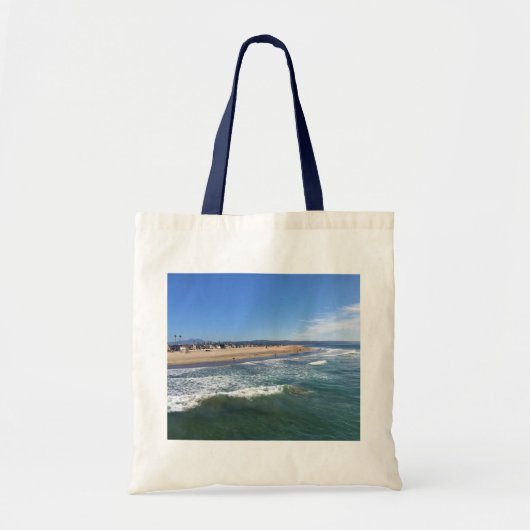 Uitzicht van de Pier, Krantenband, Californië Tote Bag (Voorkant)