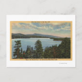 Uitzicht van de Pine Clad Shores van Lake Briefkaart (Voorkant)