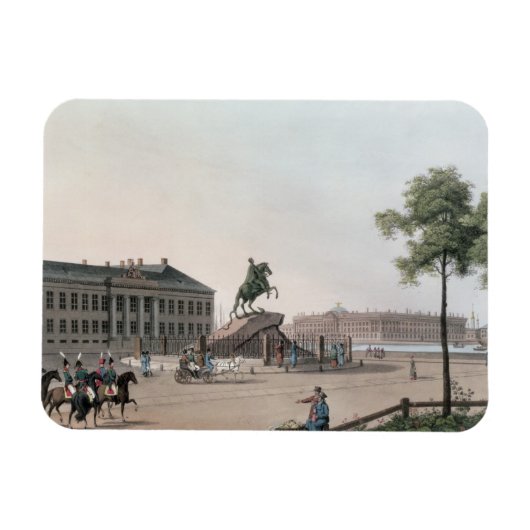 Uitzicht van de plaats Peter de Grote en de Senaat Magneet (Horizontaal)