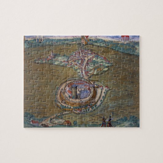 Uitzicht van de Place de Louis le Grand, met een v Legpuzzel (Horizontaal)