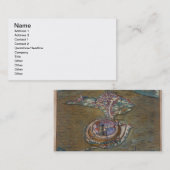 Uitzicht van de Place de Louis le Grand, met een v Visitekaartje (Voorkant / Achterkant)