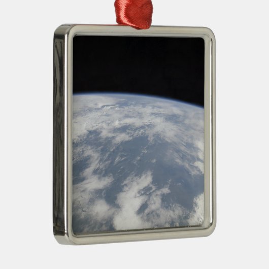 Uitzicht van de planeet Aarde van de ruimte Metalen Ornament (Rechts)