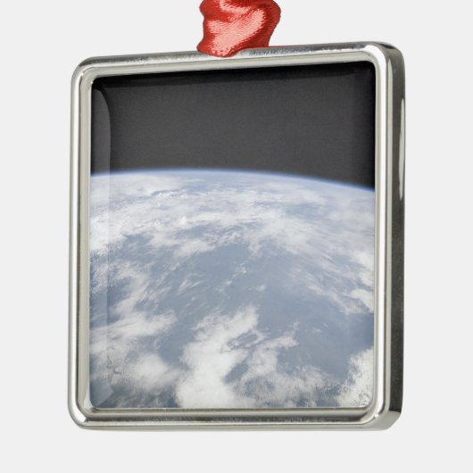 Uitzicht van de planeet Aarde van de ruimte Metalen Ornament (Links)