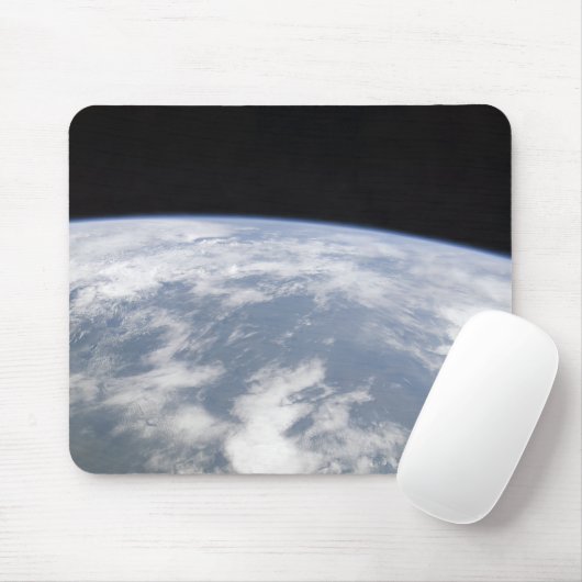 Uitzicht van de planeet Aarde van de ruimte Muismat (Met muis)