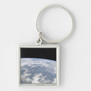 Uitzicht van de planeet Aarde van de ruimte Sleutelhanger