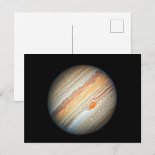 Uitzicht van de Planet Jupiter (Hubble Telescope) Briefkaart (Voorkant / Achterkant)