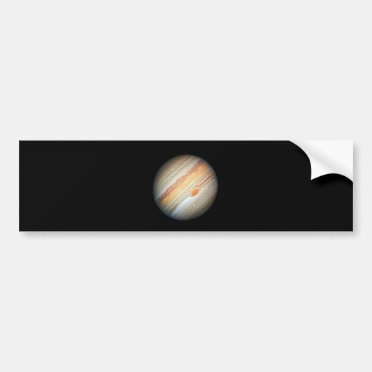 Uitzicht van de Planet Jupiter (Hubble Telescope) Bumpersticker (Voorkant)