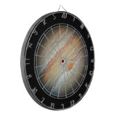 Uitzicht van de Planet Jupiter (Hubble Telescope) Dartbord (Voorkant Links)