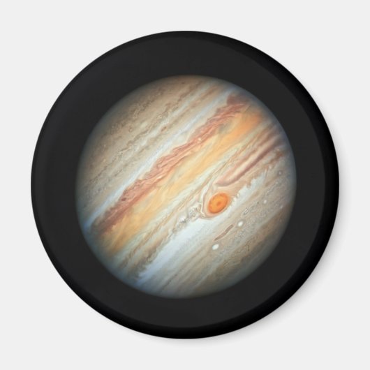 Uitzicht van de Planet Jupiter (Hubble Telescope) Magneet (Voorkant)