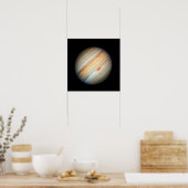 Uitzicht van de Planet Jupiter (Hubble Telescope) Poster (Keuken)