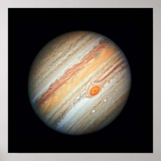 Uitzicht van de Planet Jupiter (Hubble Telescope) Poster (Voorkant)