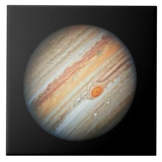 Uitzicht van de Planet Jupiter (Hubble Telescope) Tegeltje (Voorkant)