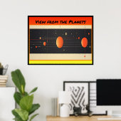 Uitzicht van de Planeten Poster (Thuiskantoor)