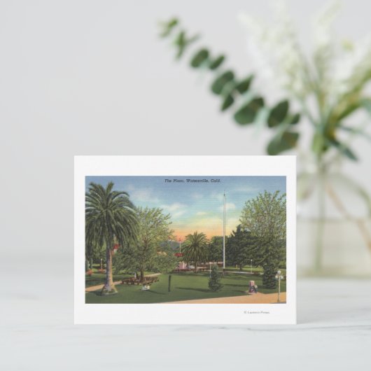 Uitzicht van de Plaza Briefkaart (Staand voorkant)