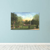 Uitzicht van de Plaza Canvas Afdruk (Insitu (Houten vloer))