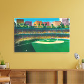 Uitzicht van de Polo Grounds New York, NY Canvas Afdruk (Insitu (Woonkamer))