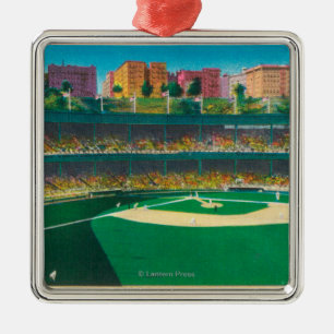 Uitzicht van de Polo Grounds New York, NY Metalen Ornament