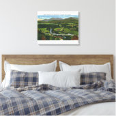 Uitzicht van de pomp van de Olympische Spelen van Canvas Afdruk (Insitu (Slaapkamer))