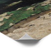 Uitzicht van de Pont du Gard, 1859 Poster (Hoek)