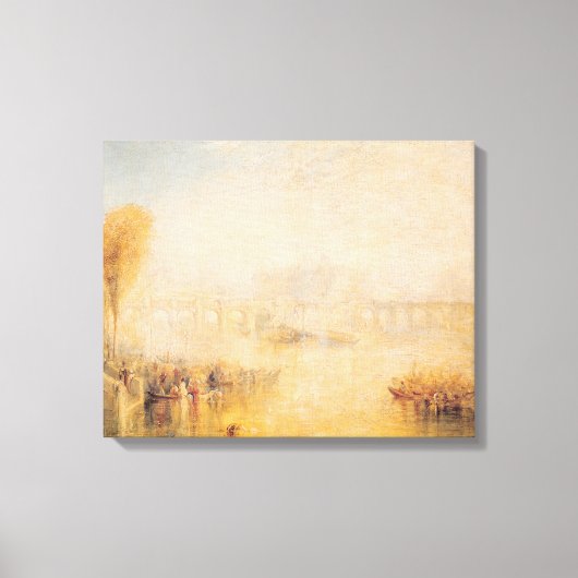 Uitzicht van de Pont Neuf, Parijs Canvas Afdruk (Voorkant)