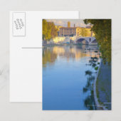 Uitzicht van de Ponte Sisto Bridge van de Tiber Briefkaart (Voorkant / Achterkant)
