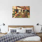 Uitzicht van de Poppy Room in Maryland Hote Canvas Afdruk (Insitu (Slaapkamer))